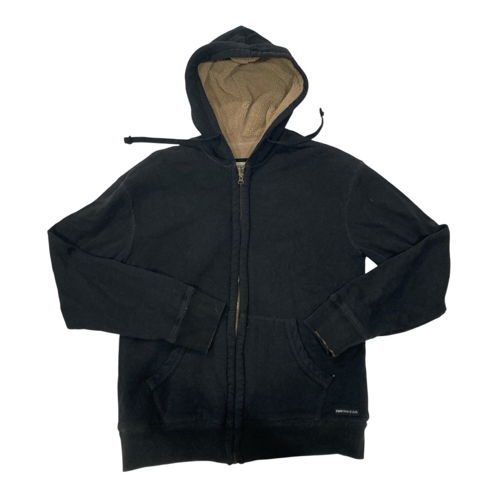 Paper Denim & Cloth Black Zip-up Hoodie